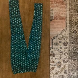 Green Scale Leggings